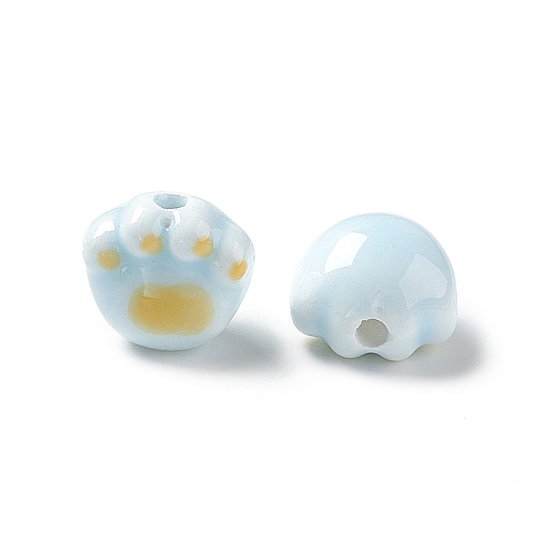 PandaHall Handmade Printed Porcelain Beads, Cat Paw Prints, Light Sky Blue, 12x12x9mm, Hole: 2mm Porcelain Others
PandaHall Handmade Printed Porcelain Beads, Cat Paw Prints, Light Sky Blue, 12x12x9mm, Hole: 2mm Porcelain Others
