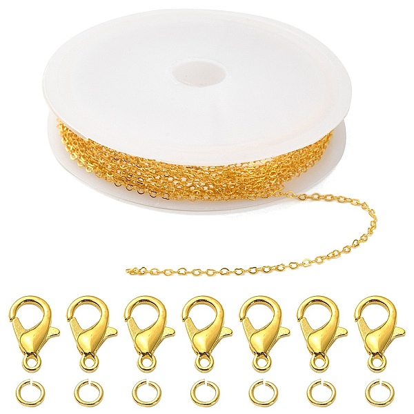 PandaHall DIY Chain Bracelet Necklace Making Kit, Including Brass Heart Link Chains & Open Jump Rings, Zinc Alloy Lobster Claw Clasps...
PandaHall DIY Chain Bracelet Necklace Making Kit, Including Brass Heart Link Chains & Open Jump Rings, Zinc Alloy Lobster Claw Clasps...