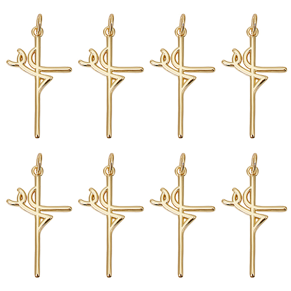 PandaHall Beebeecraft 10Pcs Rack Plating Brass Pendants, with Jump Ring, Cadmium Free & Lead Free, Long-Lasting Plated, Faith Cross, Real...
PandaHall Beebeecraft 10Pcs Rack Plating Brass Pendants, with Jump Ring, Cadmium Free & Lead Free, Long-Lasting Plated, Faith Cross, Real...