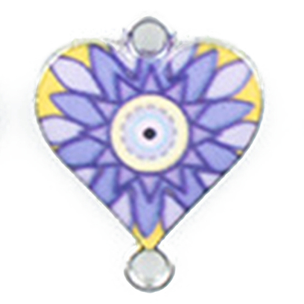 PandaHall Alloy Enamel Connector Charms, Heart-Shaped Links with Flower Pattern, Platinum, Lilac, 20x16mm Alloy+Enamel Flower Purple
PandaHall Alloy Enamel Connector Charms, Heart-Shaped Links with Flower Pattern, Platinum, Lilac, 20x16mm Alloy+Enamel Flower Purple