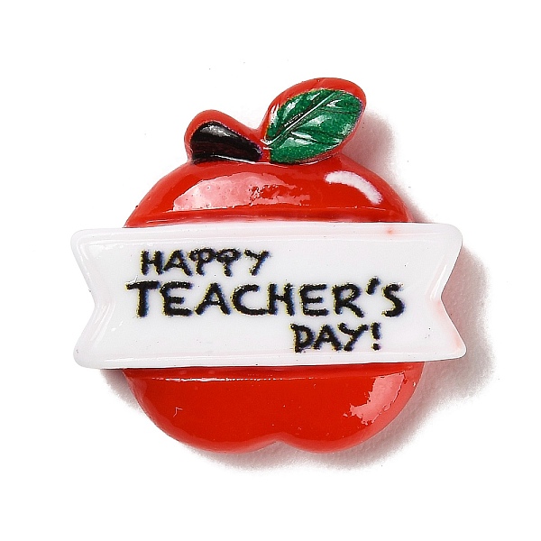 PandaHall Teacher's Day Theme Opaque Resin Cabochons, Apple, 22x22.5x6mm Resin Apple
PandaHall Teacher's Day Theme Opaque Resin Cabochons, Apple, 22x22.5x6mm Resin Apple