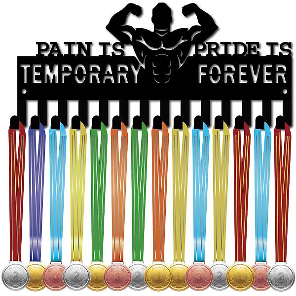 PandaHall Iron Medal Holder Frame, 14 Hooks Medals Display Hanger Rack, with Screws, Black, Word, 130x290mm Iron Word Black
PandaHall Iron Medal Holder Frame, 14 Hooks Medals Display Hanger Rack, with Screws, Black, Word, 130x290mm Iron Word Black