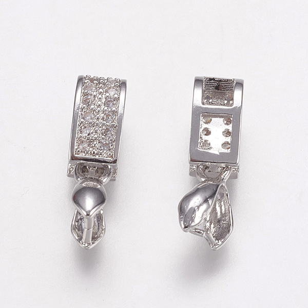 PandaHall Brass Micro Pave Cubic Zirconia Ice Pick Pinch Bails, Long-Lasting Plated, Lead Free & Cadmium Free & Nickel Free, Rectangle, Real...
PandaHall Brass Micro Pave Cubic Zirconia Ice Pick Pinch Bails, Long-Lasting Plated, Lead Free & Cadmium Free & Nickel Free, Rectangle, Real...