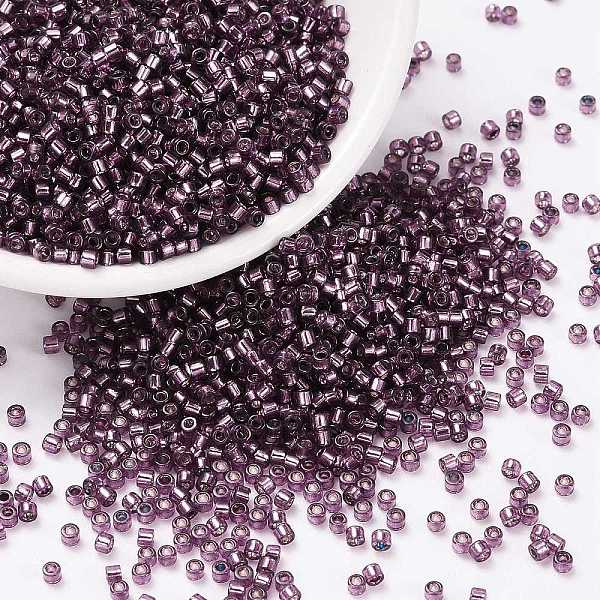PandaHall Cylinder Seed Beads, Silver Lined, Round Hole, Uniform Size, Blue Violet, 2x1.5mm, Hole: 0.8mm, about 888pcs/10g Glass
PandaHall Cylinder Seed Beads, Silver Lined, Round Hole, Uniform Size, Blue Violet, 2x1.5mm, Hole: 0.8mm, about 888pcs/10g Glass