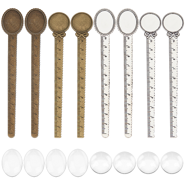 PandaHall SUNNYCLUE DIY Blank Dome Bookmark Ruler Making Kit, Including Alloy Cabochon Setting, Glass Cabochons, Antique Bronze & Antique...
PandaHall SUNNYCLUE DIY Blank Dome Bookmark Ruler Making Kit, Including Alloy Cabochon Setting, Glass Cabochons, Antique Bronze & Antique...
