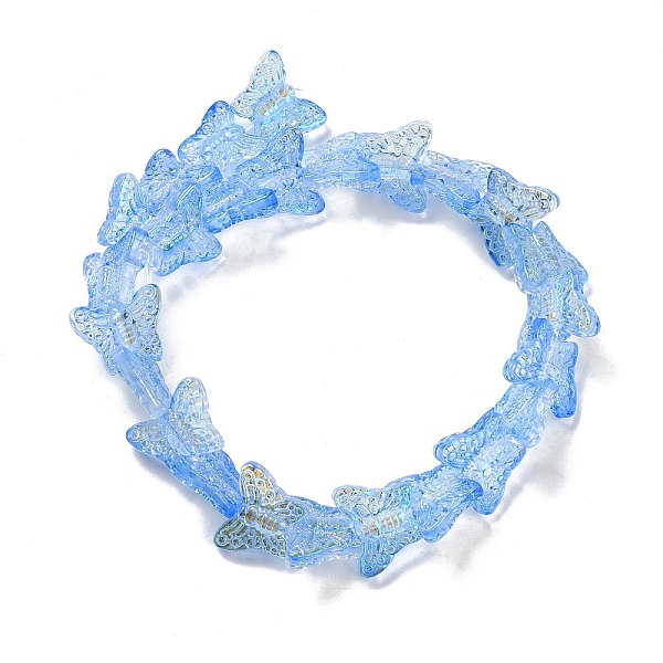 PandaHall Transparent Glass Beads Strands, Butterfy, Cornflower Blue, 12.5x15.5x5mm, Hole: 1mm, about 25pcs/strand, 9.84 inch(25cm) Glass...
PandaHall Transparent Glass Beads Strands, Butterfy, Cornflower Blue, 12.5x15.5x5mm, Hole: 1mm, about 25pcs/strand, 9.84 inch(25cm) Glass...
