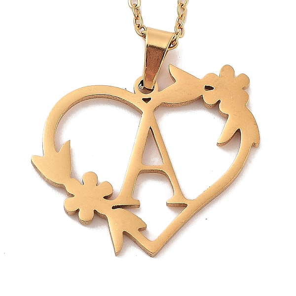 PandaHall Vacuum Plating 201 Stainless Steel Pendant Necklaces, Letter A, 12.28 inch(31.2cm) 201 Stainless Steel Letter A
PandaHall Vacuum Plating 201 Stainless Steel Pendant Necklaces, Letter A, 12.28 inch(31.2cm) 201 Stainless Steel Letter A