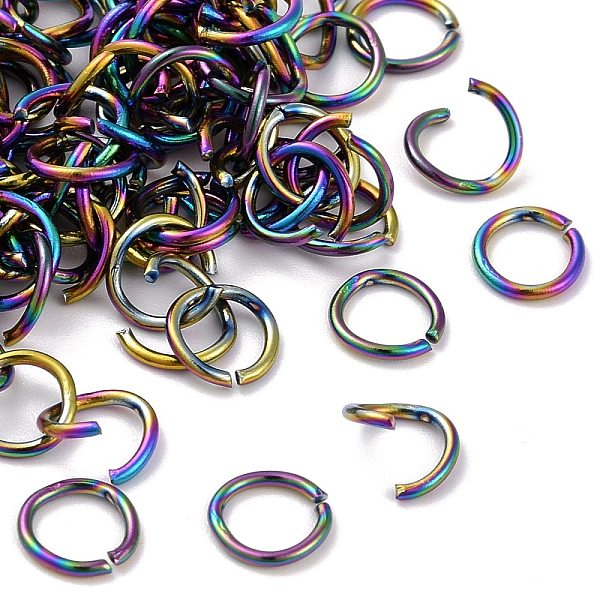 PandaHall 304 Stainless Steel Open Jump Rings, Rainbow Color, 20 Gauge, 6x0.8mm, Inner Diameter: 4.4mm 304 Stainless Steel
PandaHall 304 Stainless Steel Open Jump Rings, Rainbow Color, 20 Gauge, 6x0.8mm, Inner Diameter: 4.4mm 304 Stainless Steel