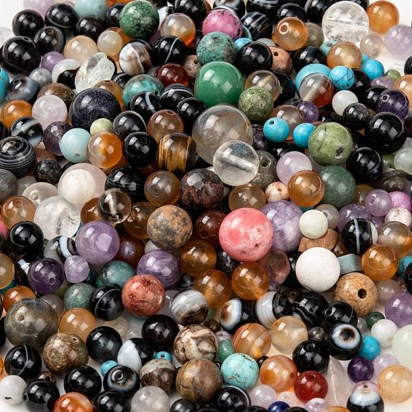 PandaHall Natural Mixed Gemstone Beads, Faceted, No Faceted, Round, 4~16mm, Hole: 0.8~2mm Mixed Stone Round Multicolor
PandaHall Natural Mixed Gemstone Beads, Faceted, No Faceted, Round, 4~16mm, Hole: 0.8~2mm Mixed Stone Round Multicolor