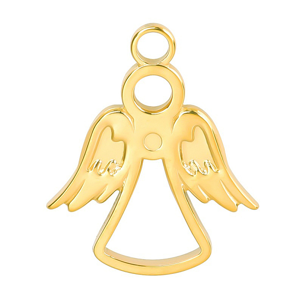 PandaHall 201 Stainless Steel Pendants, Angel Charms, Golden, 23x19x2mm, Hole: 3mm 201 Stainless Steel Angel & Fairy
PandaHall 201 Stainless Steel Pendants, Angel Charms, Golden, 23x19x2mm, Hole: 3mm 201 Stainless Steel Angel & Fairy