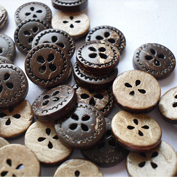 PandaHall Carved Round 4-hole Basic Sewing Button, Coconut Button, BurlyWood, about 13mm in diameter, about 100pcs/bag Coconut Orange
PandaHall Carved Round 4-hole Basic Sewing Button, Coconut Button, BurlyWood, about 13mm in diameter, about 100pcs/bag Coconut Orange