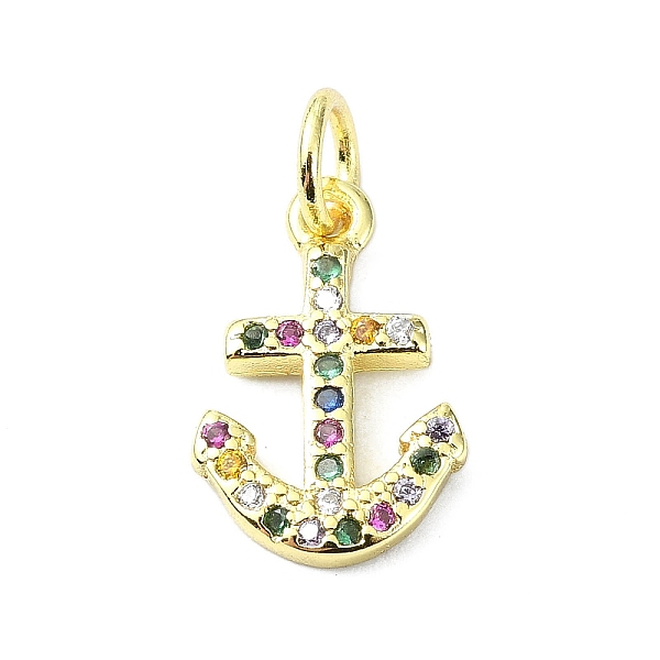 PandaHall Brass Micro Pave Cubic Zirconia Pendants, with Jump Ring, Real 18K Gold Plated, Anchor Charm, Colorful, 14x9x1.5mm, Hole: 3mm..., Multicolor
PandaHall Brass Micro Pave Cubic Zirconia Pendants, with Jump Ring, Real 18K Gold Plated, Anchor Charm, Colorful, 14x9x1.5mm, Hole: 3mm..., Multicolor