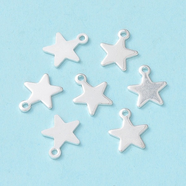 PandaHall 304 Stainless Steel Charms, Star, Silver, 10x8x0.8mm, Hole: 1.4mm 304 Stainless Steel Star
PandaHall 304 Stainless Steel Charms, Star, Silver, 10x8x0.8mm, Hole: 1.4mm 304 Stainless Steel Star