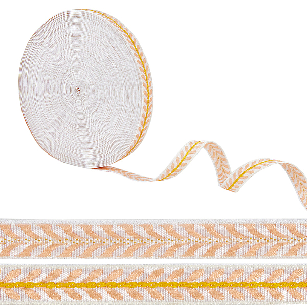 PandaHall 20 Yards Ethnic Style Embroidery Polyester Leaf Ribbons, Jacquard Ribbon, Tyrolean Ribbon, Garment Accessories, Light Salmon, 1/2...
PandaHall 20 Yards Ethnic Style Embroidery Polyester Leaf Ribbons, Jacquard Ribbon, Tyrolean Ribbon, Garment Accessories, Light Salmon, 1/2...