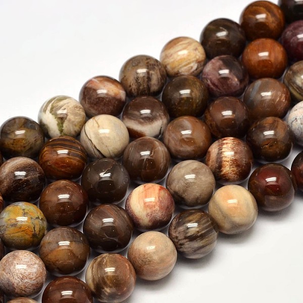 PandaHall Natural Petrified Wood Round Bead Strands, 12mm, Hole: 1mm, about 31pcs/strand, 15 inch Petrified Wood Round
PandaHall Natural Petrified Wood Round Bead Strands, 12mm, Hole: 1mm, about 31pcs/strand, 15 inch Petrified Wood Round