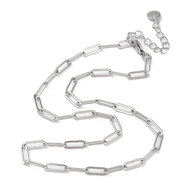 PandaHall 304 Stainless Steel Paperclip Chain Necklace, Stainless Steel Color, 16.34 inch(41.5cm) 304 Stainless Steel
PandaHall 304 Stainless Steel Paperclip Chain Necklace, Stainless Steel Color, 16.34 inch(41.5cm) 304 Stainless Steel