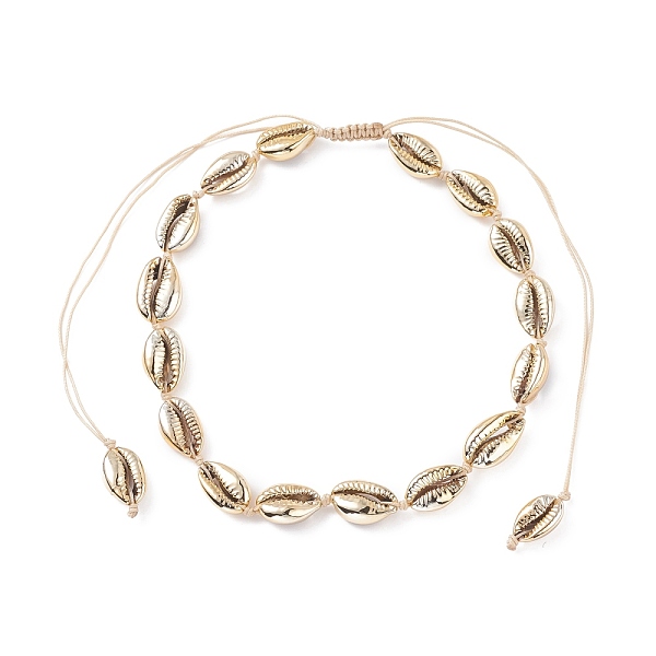 PandaHall Natural Cowrie Shell Beaded Necklace, Braided Adjustable Necklace for Beach Vacation, Gold, Inner Diameter: 4.06~8.46 inch...
PandaHall Natural Cowrie Shell Beaded Necklace, Braided Adjustable Necklace for Beach Vacation, Gold, Inner Diameter: 4.06~8.46 inch...