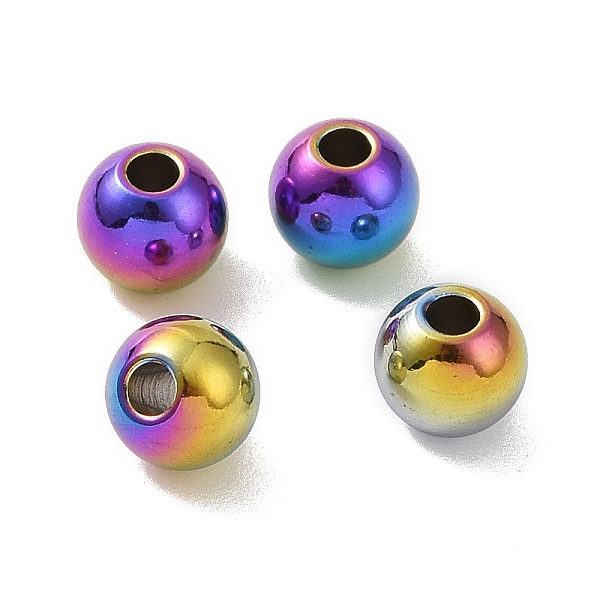 PandaHall 304 Stainless Steel Beads, Round, Rainbow Color, 5x4.5mm, Hole: 1.5mm 304 Stainless Steel Round
PandaHall 304 Stainless Steel Beads, Round, Rainbow Color, 5x4.5mm, Hole: 1.5mm 304 Stainless Steel Round