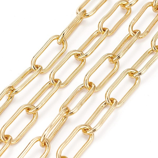 PandaHall Brass Paperclip Chains, Drawn Elongated Cable Chains, Unwelded, Long-Lasting Plated, with Spool, Real 18K Gold Plated, 17x7x1.5mm...
PandaHall Brass Paperclip Chains, Drawn Elongated Cable Chains, Unwelded, Long-Lasting Plated, with Spool, Real 18K Gold Plated, 17x7x1.5mm...