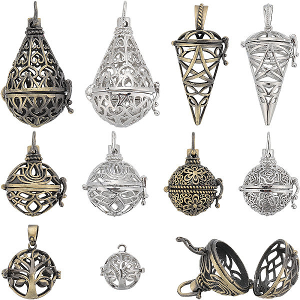 PandaHall SUNNYCLUE 10Pcs 10 Styles Brass Cage Pendants, For Chime Ball Pendant Necklaces Making, Mixed Shapes, Mixed Color...
PandaHall SUNNYCLUE 10Pcs 10 Styles Brass Cage Pendants, For Chime Ball Pendant Necklaces Making, Mixed Shapes, Mixed Color...