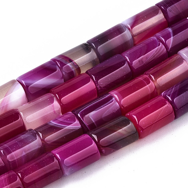 PandaHall Natural Striped Agate/Banded Agate Beads Strands, Dyed, Column, Medium Violet Red, 11.5~12.5x8.5mm, Hole: 1.2mm, about...
PandaHall Natural Striped Agate/Banded Agate Beads Strands, Dyed, Column, Medium Violet Red, 11.5~12.5x8.5mm, Hole: 1.2mm, about...