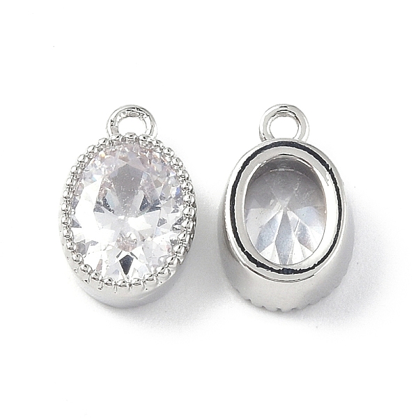 PandaHall Brass with Clear Glass Pendants, Oval Charms, Platinum, 11x7.5x4mm, Hole: 1.2mm Brass+Glass Oval
PandaHall Brass with Clear Glass Pendants, Oval Charms, Platinum, 11x7.5x4mm, Hole: 1.2mm Brass+Glass Oval