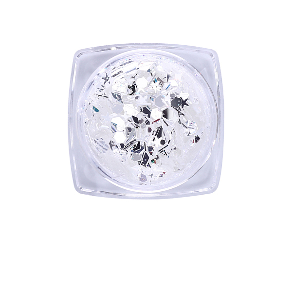 PandaHall Laser Shiny Nail Art Decoration Accessories, with Glitter Powder and Sequins, DIY Sparkly Paillette Tips Nail, Silver...
PandaHall Laser Shiny Nail Art Decoration Accessories, with Glitter Powder and Sequins, DIY Sparkly Paillette Tips Nail, Silver...