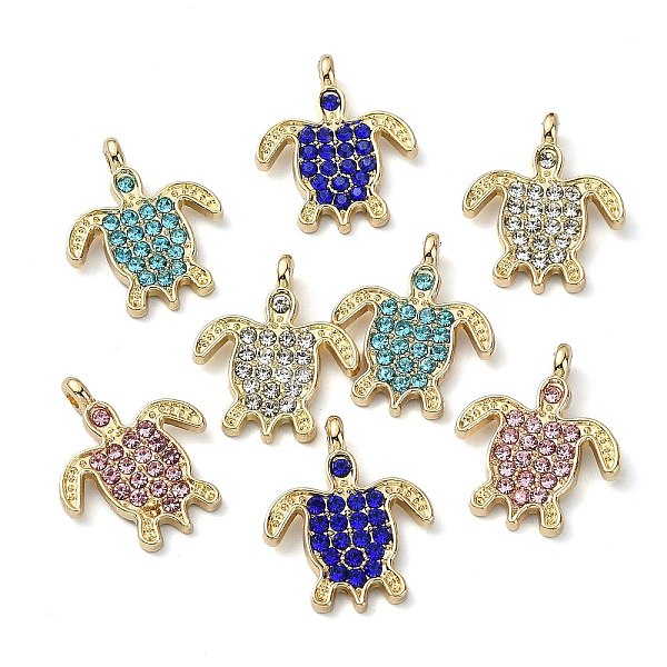 PandaHall Golden Rack Plating Alloy Rhinestone Pendants, Nickel Free, Sea Turtle Charm, Mixed Color, 18x15x1.5mm, Hole: 1.2mm..., Multicolor
PandaHall Golden Rack Plating Alloy Rhinestone Pendants, Nickel Free, Sea Turtle Charm, Mixed Color, 18x15x1.5mm, Hole: 1.2mm..., Multicolor