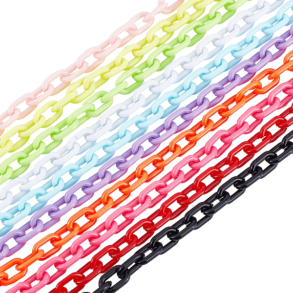 PandaHall 10pcs Acrylic Chain Links 10 Colors C-Clips Hooks Chain Links 39.4" Detachable Oval Linking Chain Rings for Purse Strap Jewellery..., Multicolor
PandaHall 10pcs Acrylic Chain Links 10 Colors C-Clips Hooks Chain Links 39.4" Detachable Oval Linking Chain Rings for Purse Strap Jewellery..., Multicolor
