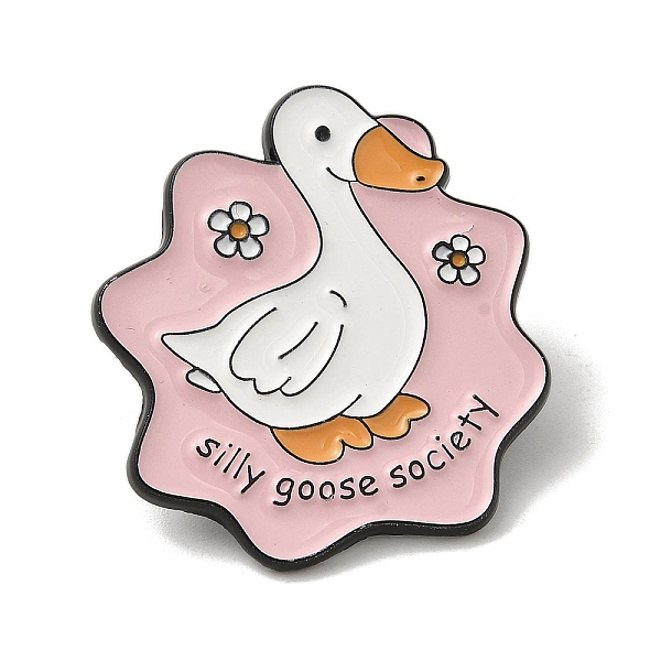 PandaHall Cartoon Goose Theme Enamel Pin, Electrophoresis Black Zinc Alloy Brooch, Duck, 30x28.5x1.5mm Alloy+Enamel Duck Pink
PandaHall Cartoon Goose Theme Enamel Pin, Electrophoresis Black Zinc Alloy Brooch, Duck, 30x28.5x1.5mm Alloy+Enamel Duck Pink