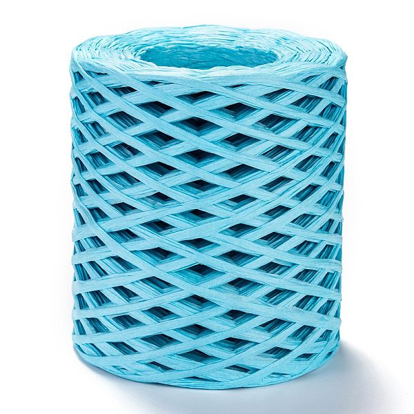 PandaHall Raffia Ribbon, Packing Paper String, for Gift Wrapping, Party Decor, Craft Weaving, Cyan, 3~4mm, about 200m/roll Paper Cyan
PandaHall Raffia Ribbon, Packing Paper String, for Gift Wrapping, Party Decor, Craft Weaving, Cyan, 3~4mm, about 200m/roll Paper Cyan