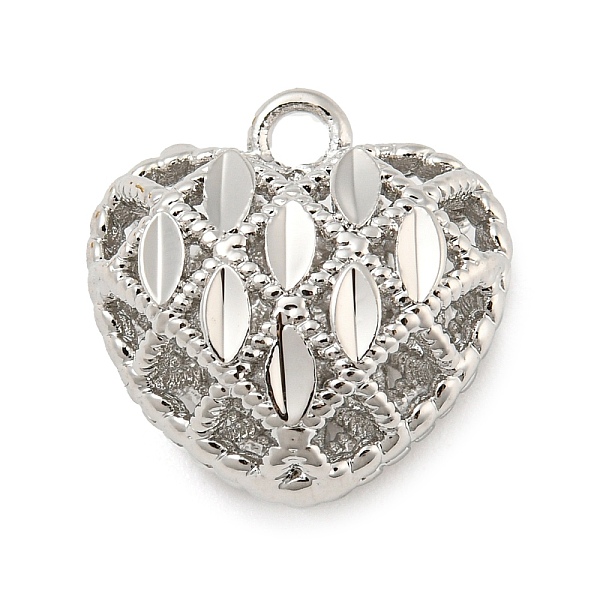 PandaHall Rack Plating Brass Pendants, Cadmium Free & Lead Free, Long-Lasting Plated, Heart, Platinum, 16x16x10mm, Hole: 2mm Brass Heart
PandaHall Rack Plating Brass Pendants, Cadmium Free & Lead Free, Long-Lasting Plated, Heart, Platinum, 16x16x10mm, Hole: 2mm Brass Heart