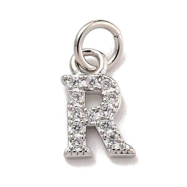 PandaHall Initial Letter Brass with Cubic Zirconia Charms, Platinum, Long-Lasting Plated, Lead Free & Cadmium Free, Letter R, 10.5x6.5x1.5mm..., Clear
PandaHall Initial Letter Brass with Cubic Zirconia Charms, Platinum, Long-Lasting Plated, Lead Free & Cadmium Free, Letter R, 10.5x6.5x1.5mm..., Clear