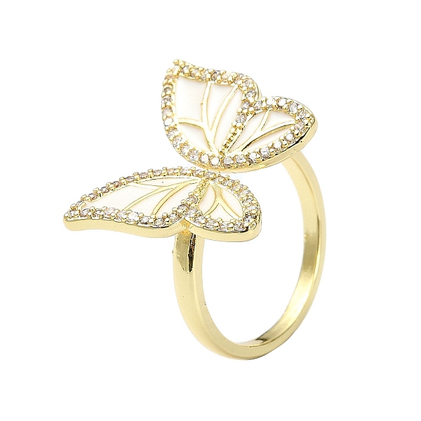 PandaHall Rack Plating Real 18K Gold Plated Brass Rings, with Cubic Zirconia and Enamel, Long-Lasting Plated, Lead Free & Cadmium Free..., White
PandaHall Rack Plating Real 18K Gold Plated Brass Rings, with Cubic Zirconia and Enamel, Long-Lasting Plated, Lead Free & Cadmium Free..., White