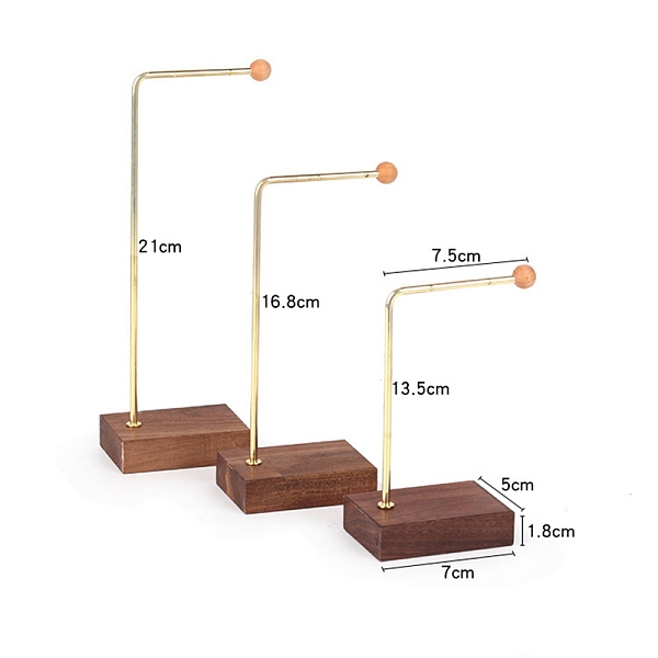 PandaHall 3Pcs 3 Sizes Metal L Shaped Dangle Earring Display Rack with Wooden Base, Jewelry Stand For Hanging Earrings, Coconut Brown...
PandaHall 3Pcs 3 Sizes Metal L Shaped Dangle Earring Display Rack with Wooden Base, Jewelry Stand For Hanging Earrings, Coconut Brown...