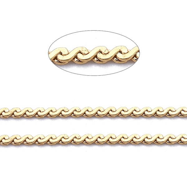 PandaHall 3.28 Feet 304 Stainless Steel Serpentine Chains, Soldered, Golden, 0.8x0.3mm 304 Stainless Steel
PandaHall 3.28 Feet 304 Stainless Steel Serpentine Chains, Soldered, Golden, 0.8x0.3mm 304 Stainless Steel