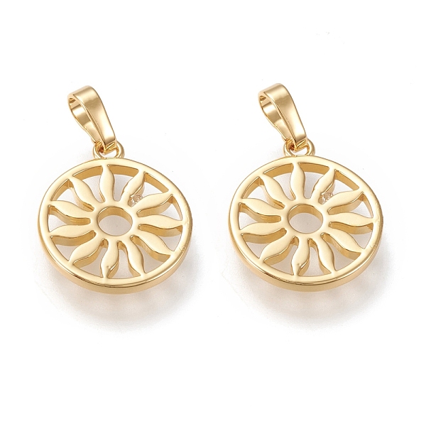 PandaHall Brass Pendants, Long-lasting Plated, Flat Round with Flower, Golden, 18.5x15.5x2mm, Hole: 6x3.5mm Brass Flat Round
PandaHall Brass Pendants, Long-lasting Plated, Flat Round with Flower, Golden, 18.5x15.5x2mm, Hole: 6x3.5mm Brass Flat Round