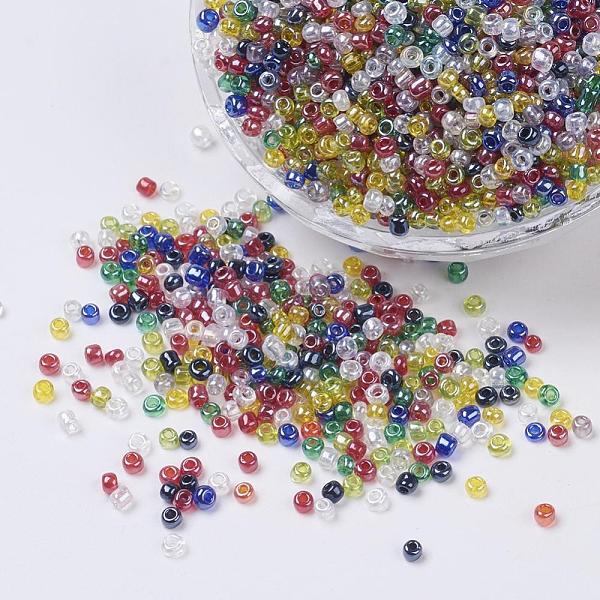 PandaHall Glass Seed Beads, Trans. Colours Lustered, Round, Mixed Color, 2mm, Hole: 1mm, 30000pcs/pound Glass Multicolor
PandaHall Glass Seed Beads, Trans. Colours Lustered, Round, Mixed Color, 2mm, Hole: 1mm, 30000pcs/pound Glass Multicolor