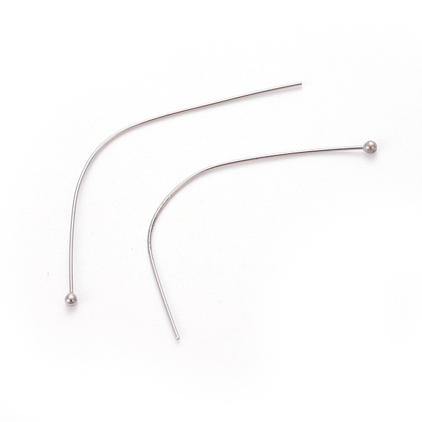 PandaHall 304 Stainless Steel Ball Head Pins, Stainless Steel Color, 49x0.5mm, 24 Gauge, Head: 1.5mm 304 Stainless Steel
PandaHall 304 Stainless Steel Ball Head Pins, Stainless Steel Color, 49x0.5mm, 24 Gauge, Head: 1.5mm 304 Stainless Steel