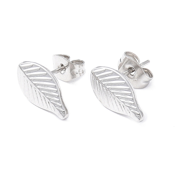 PandaHall 304 Stainless Steel Leaf Stud Earrings for Women, Stainless Steel Color, 12.8x7mm, Pin: 0.8mm 304 Stainless Steel Leaf
PandaHall 304 Stainless Steel Leaf Stud Earrings for Women, Stainless Steel Color, 12.8x7mm, Pin: 0.8mm 304 Stainless Steel Leaf