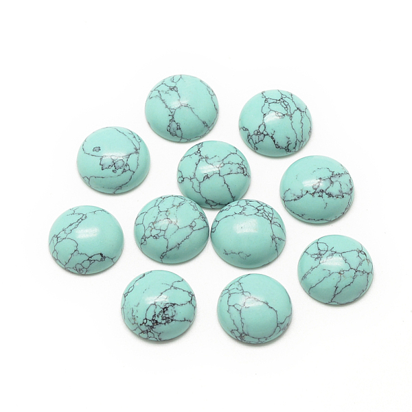 PandaHall Synthetic Turquoise Cabochons, Dyed, Half Round/Dome, 20x6mm Synthetic Turquoise Half Round
PandaHall Synthetic Turquoise Cabochons, Dyed, Half Round/Dome, 20x6mm Synthetic Turquoise Half Round