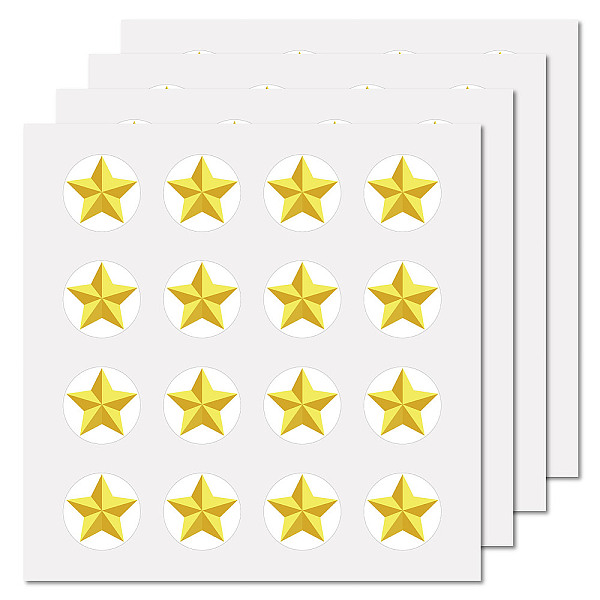 PandaHall 8 Sheets Plastic Waterproof Self-Adhesive Picture Stickers, Round Dot Cartoon Decals for Kid's Art Craft, Star, 150x150mm Plastic...
PandaHall 8 Sheets Plastic Waterproof Self-Adhesive Picture Stickers, Round Dot Cartoon Decals for Kid's Art Craft, Star, 150x150mm Plastic...