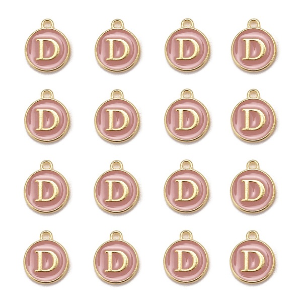 PandaHall Golden Plated Alloy Enamel Charms, Cadmium Free & Lead Free, Enamelled Sequins, Flat Round with Letter, Pink, Letter.D, 14x12x2mm...
PandaHall Golden Plated Alloy Enamel Charms, Cadmium Free & Lead Free, Enamelled Sequins, Flat Round with Letter, Pink, Letter.D, 14x12x2mm...