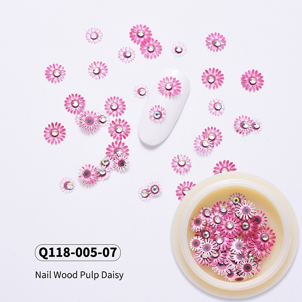 PandaHall Daisy Shape Paper Cabochons, with Crystal AB Rhinestones, Nail Art Decorations Accessories for Women, Old Rose, 5~7x1mm, about..., Purple
PandaHall Daisy Shape Paper Cabochons, with Crystal AB Rhinestones, Nail Art Decorations Accessories for Women, Old Rose, 5~7x1mm, about..., Purple