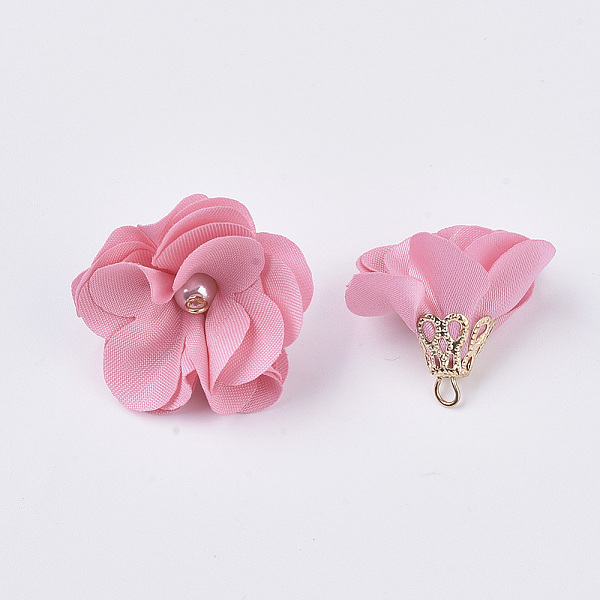 PandaHall Handmade Cloth Pendant Decorations, with Alloy Findings, Flower, Pink, 24~26x24~25mm, Hole: 2mm Cloth Flower Pink
PandaHall Handmade Cloth Pendant Decorations, with Alloy Findings, Flower, Pink, 24~26x24~25mm, Hole: 2mm Cloth Flower Pink