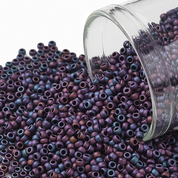 PandaHall TOHO Round Seed Beads, Japanese Seed Beads, (704) Matte Color Andromeda, 15/0, 1.5mm, Hole: 0.7mm, about 3000pcs/10g Glass Purple
PandaHall TOHO Round Seed Beads, Japanese Seed Beads, (704) Matte Color Andromeda, 15/0, 1.5mm, Hole: 0.7mm, about 3000pcs/10g Glass Purple