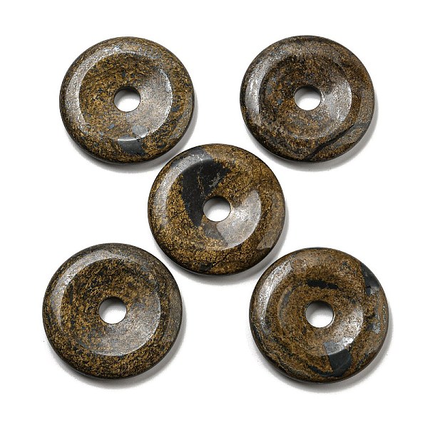 PandaHall Natural Bronzite Pendants, Donut/Pi Disc Charms, 50x6.5~7.5mm, Hole: 10mm Bronzite Donut
PandaHall Natural Bronzite Pendants, Donut/Pi Disc Charms, 50x6.5~7.5mm, Hole: 10mm Bronzite Donut