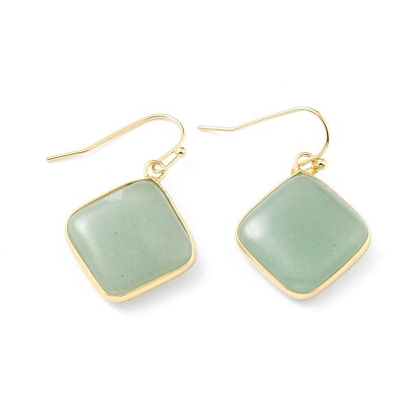 PandaHall Natural Green Aventurine Dangle Earrings, Square, with Brass Findings, Lead Free & Cadmium Free, Golden, 35mm, Pin: 0.6mm Green...
PandaHall Natural Green Aventurine Dangle Earrings, Square, with Brass Findings, Lead Free & Cadmium Free, Golden, 35mm, Pin: 0.6mm Green...
