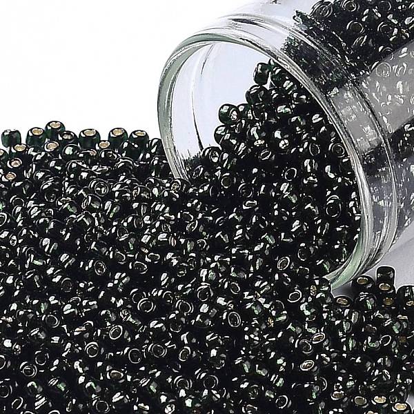 PandaHall TOHO Round Seed Beads, Japanese Seed Beads, (2209) Silver Lined Dark Emerald, 11/0, 2.2mm, Hole: 0.8mm, about 1110pcs/10g Glass..., Green
PandaHall TOHO Round Seed Beads, Japanese Seed Beads, (2209) Silver Lined Dark Emerald, 11/0, 2.2mm, Hole: 0.8mm, about 1110pcs/10g Glass..., Green