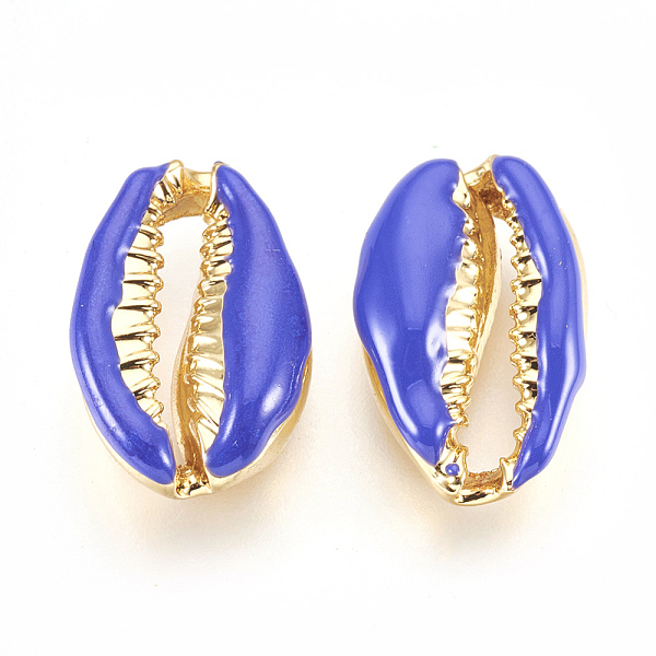 PandaHall Alloy Beads, with Enamel, Shell, Real 18K Gold Plated, Blue, 19~20x12~12.5x6mm Alloy+Enamel Shell Shape Blue
PandaHall Alloy Beads, with Enamel, Shell, Real 18K Gold Plated, Blue, 19~20x12~12.5x6mm Alloy+Enamel Shell Shape Blue